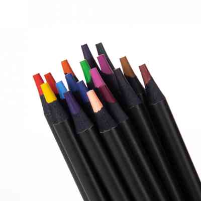 Олівці кольорові Yes Fusion, чорне дерево 18 кольорів (290767) Вінниця