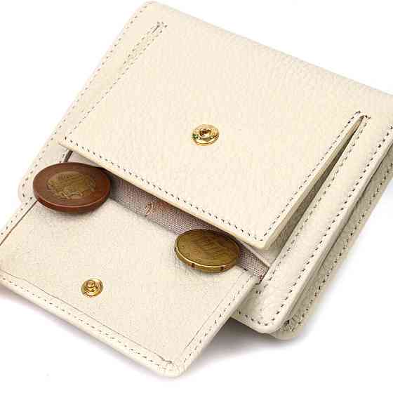 Місткий жіночий гаманець з натуральної шкіри Tony Bellucci 22018 Молочний Київ