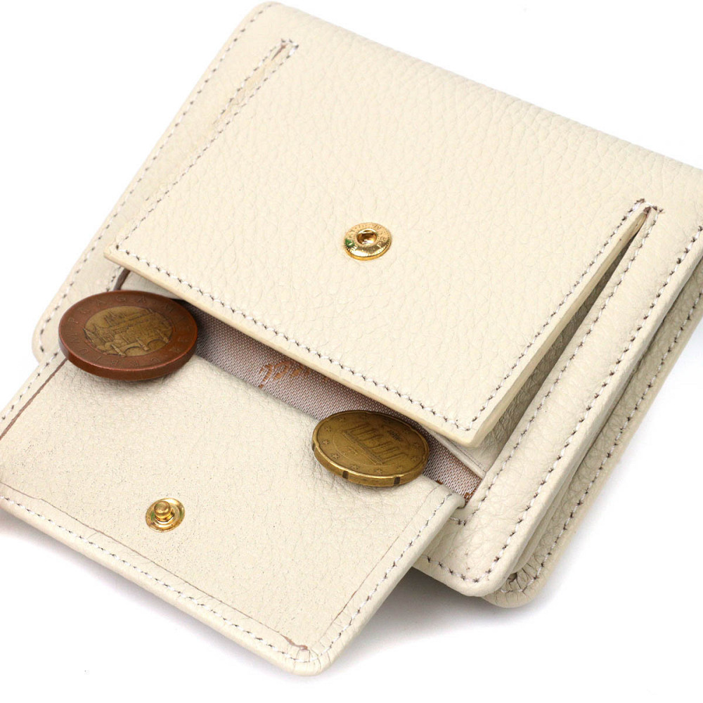 Місткий жіночий гаманець з натуральної шкіри Tony Bellucci 22018 Молочний Київ - фото 6