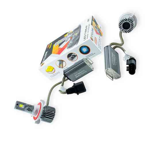 Автолампа LED H13 12V-24V Type 41 100W 5700K 18000L радіатор з вентилятором та обманкою Мукачево