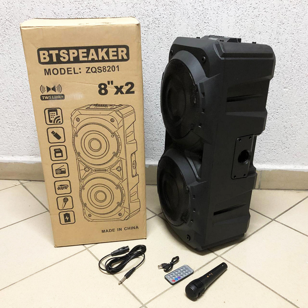 Блютуз колонка с красивой подсветкой ZQS-8201, Очень мощная колонка, Объемный звук Bluetooth колонки KA-25 Киев - изображение 3