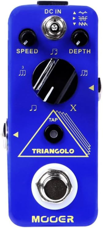 Гитарная педаль Mooer Triangolo MTR3, аналоговое Tremolo, 3 формы волны, True Bypass, металлический корпус Киев