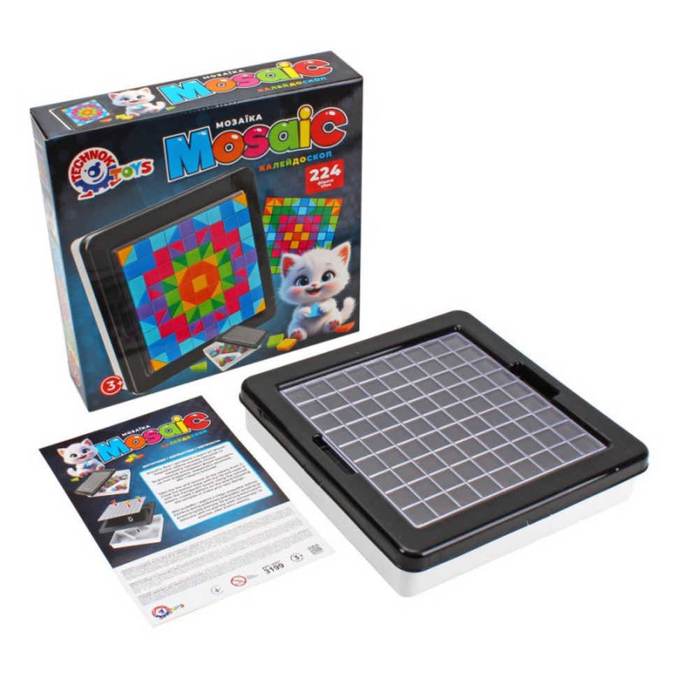 Детская мозаика "Калейдоскоп" ТехноК 3199TXK 224 фишки Винница - изображение 1