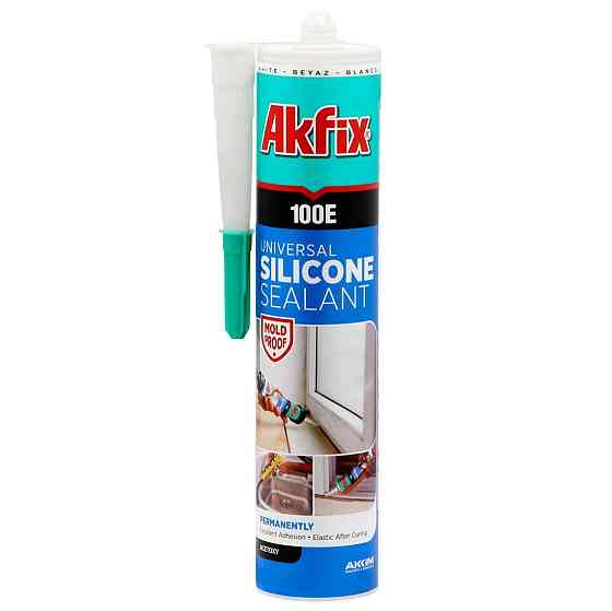 Герметик силиконовый универсальный белый, 280мл Akfix Харьков