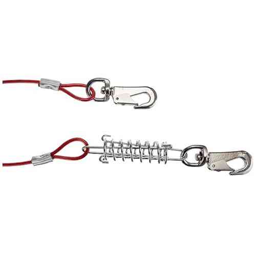 Трос прив язувальний Trixie для собак з амортизатором і карабінами 8 м червоний Київ