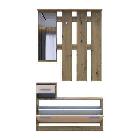 Прихожая с зеркалом Doros Alice Дуб Эвок/Кашемир 100х25х182.9 DRS-011755 (44900360) Днепр