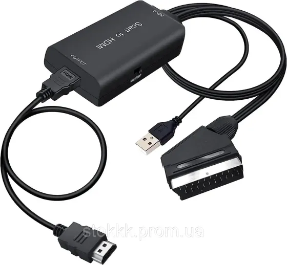 Конвертер Scart на HDMI 720P/1080P для Xbox PS3 VHS STB Луцк
