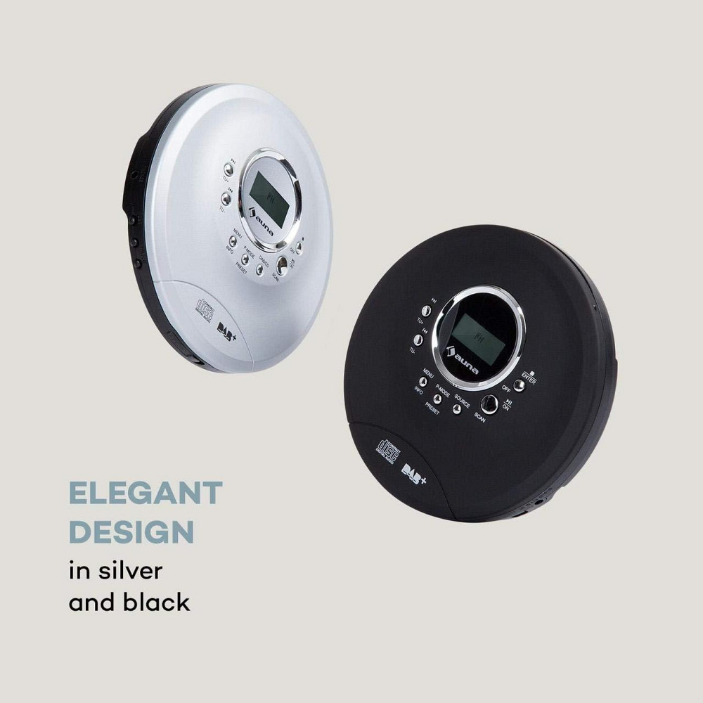 Портативний CD-програвач Auna CDC-200 DAB+ Discman DAB+/FM MP3-CD РК-дисплей Німеччина Дніпро - фото 5