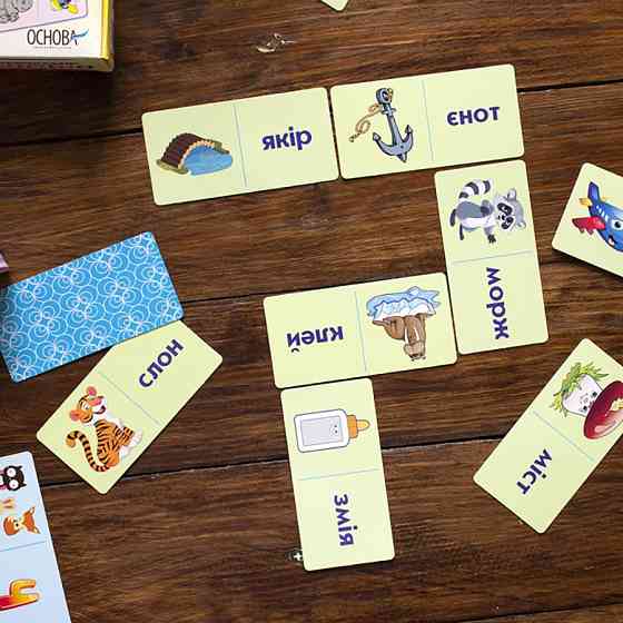 Обучающая настольная игра Домино Звуковая цепочка НД019 дидактический материал Винница