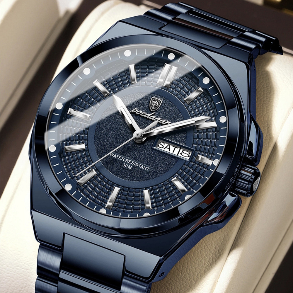 Часы мужские наручные Poedagar Blueline Синий Винница - изображение 15