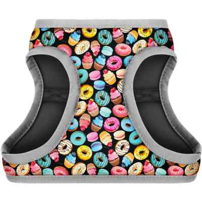 Шлей для собак WAUDOG Clothes с QR паспортом "Пончики" S1 (2911) Винница