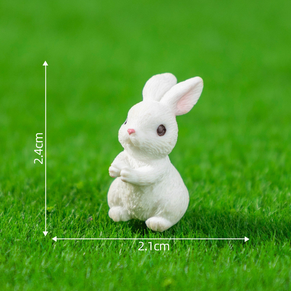 Декоративные кролики миниатюрные для флрариума и крупноконечных композиций. Набор 12 фигурок Одесса - изображение 13