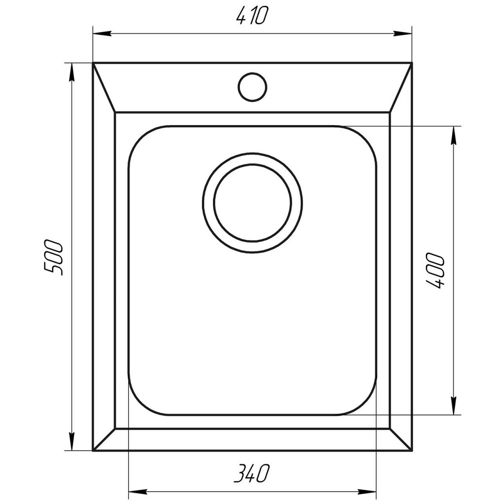 Гранітна мийка Globus Lux LAMA піщаний 410х500мм-А0004 (000002998) Київ - фото 5