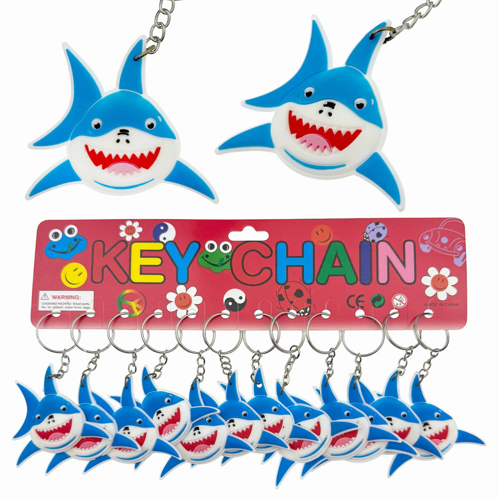Брелоки для ключів гумовий Акула 12 шт. Київ - фото 1