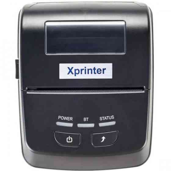 Мобільна друкарка чеків Xprinter XP-P801A(термодрук,70мм/с,стрічка72 мм,203DPI,USB,Bluetooth,чорний) Киев