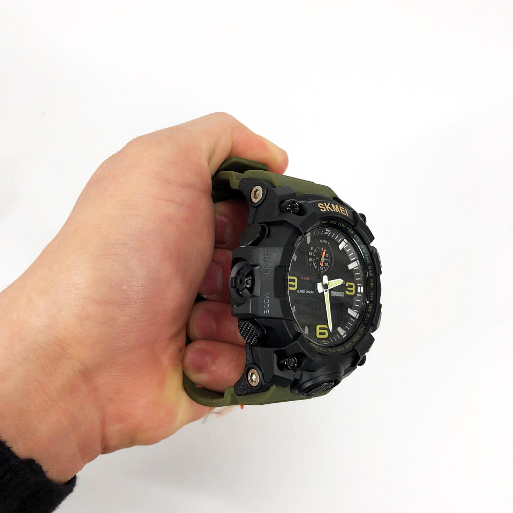Військові годинники для ВСУ SKMEI 1586AG, Водонепроникні наручні електронні годинники для чоловіків LE-88 Івано-Франківськ - фото 6