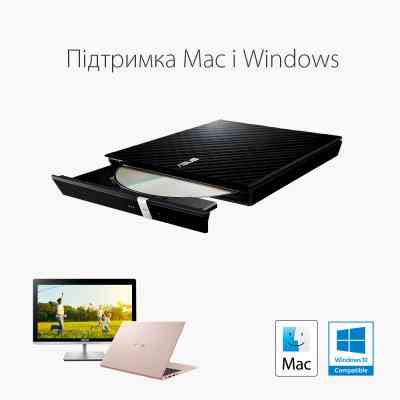 Оптичний привід DVD-RW ASUS SDRW-08D2S-U LITE/BLK/G/AS (90-DQ0435-UA221KZ) Вінниця
