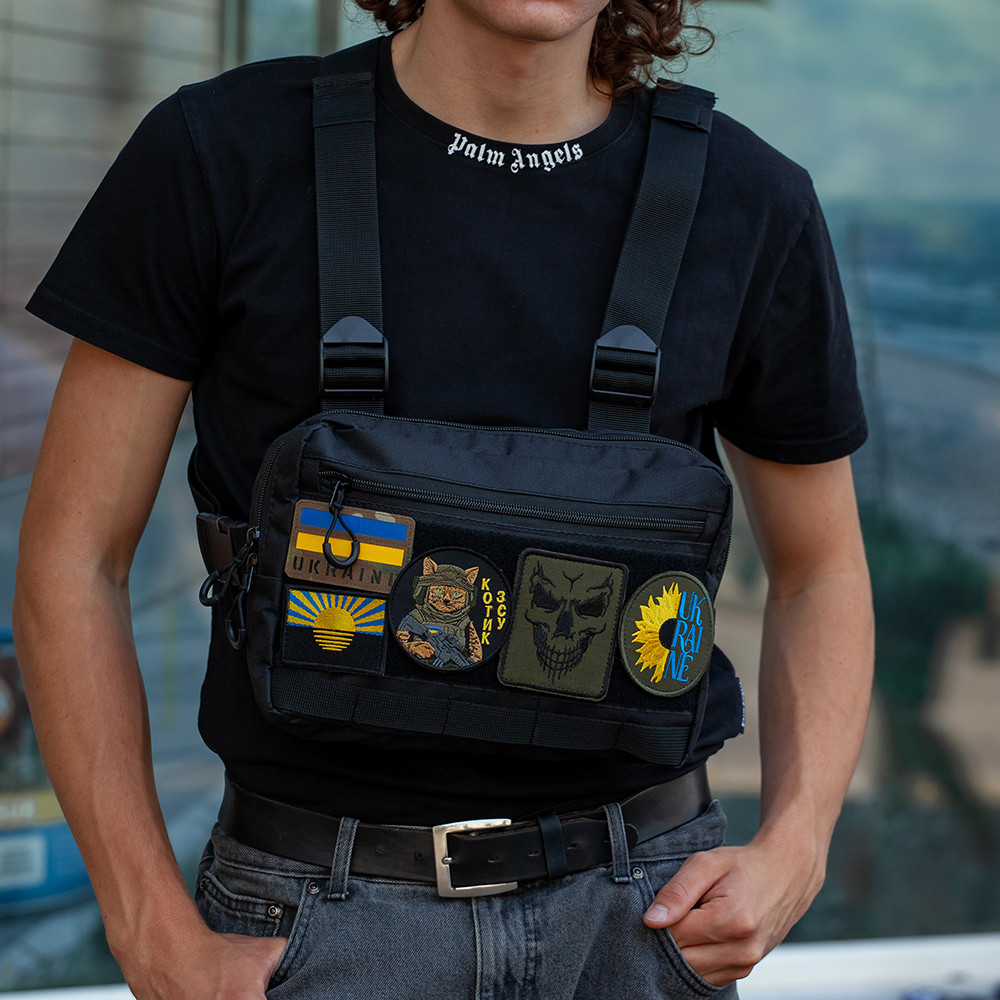 Плечова чоловіча містка сумка, Сумка тактична для чоловіків кобура тактична HX-42 Львів - фото 9