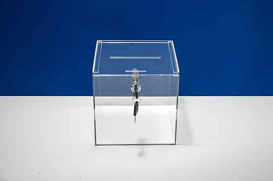 Скринька для пожертвувань EKOSTAR 200х200х200 врізний замок Київ