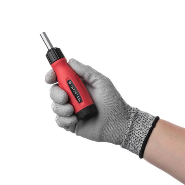 Викрутка реверсивна з комплектом насадок, 12 од., Cr-V INTERTOOL VT-1003 Київ - фото 7