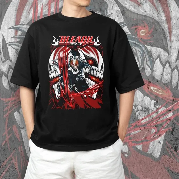 Футболка для підлітка хлопчика з принтом Блич Ичиго Куросаки 2 Розмір 160 Anime10641 Дніпро - фото 3