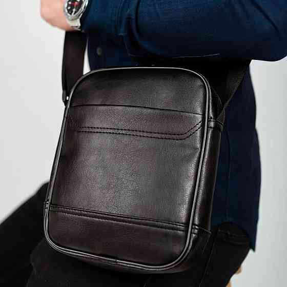 Практичная мужская сумка барсетка, Сумка для документов с отделениями, Барсетка мужская через плечо WM-53 Ивано-Франковск