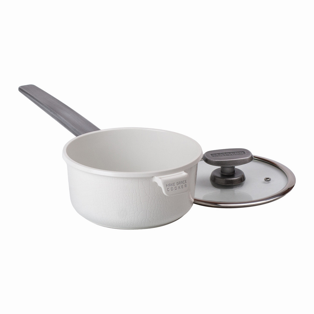 Сотейник с толстым дном объемом 1.9 лл с антипригарным керамическим покрытием Ø 18 см MGC HP-4-451W Киев - изображение 2