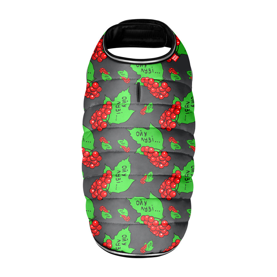 Курточка-накидка для собак WAUDOG Clothes, малюнок "Каліна", XL, А 47 см, B 68-80 см, С 42-52 см Вінниця - фото 3