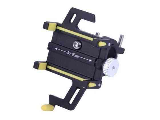 Держатель телефона HFCM-24 (крепление на руль), алюминий, желтый Мукачево