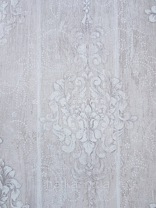 Шпалери вінілові на флізеліні гарячого тиснення DU&KA 1.06х10 вензель основа під штукатурку сірі коричневі Київ - фото 1