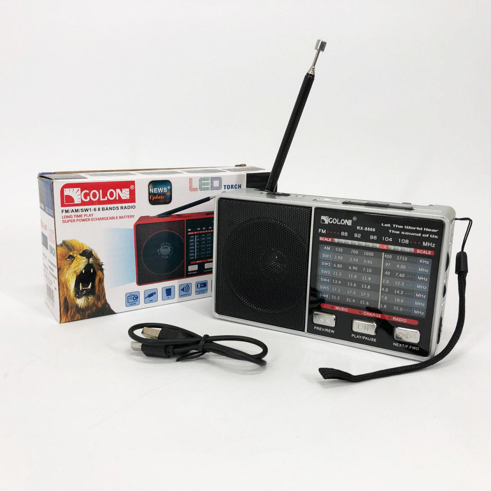 Портативне аварійне радіо, що працює від мережі, Портативне радіо, Радіоприймач з гарною якістю прийому DV-80 Львів - фото 9