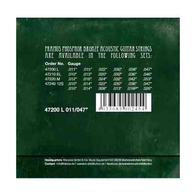 Струни для гітари Framus Phosphor Bronze Light (11-47) (47200 L) Вінниця