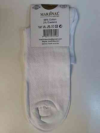 Шкарпетки чоловічі білі (6 шт.) середні за висотою. бавовна. Marjinal socks. Розмір 40-45 Київ