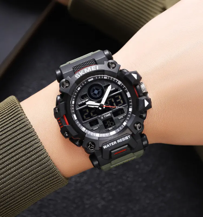 Годинник чоловічий наручний спортивний Skmei 2226 Зелений Вінниця