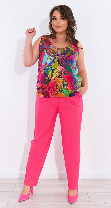 Лляний костюм-трійка Київ - фото 3