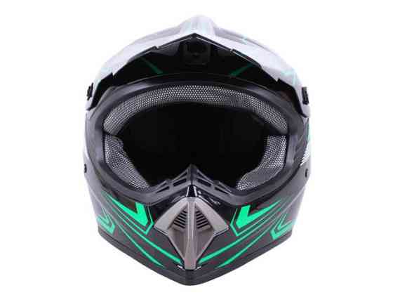 Шолом мотоциклетний кросовий MD-905 (чорно-зелений, size M) Мукачево
