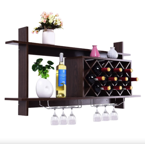 Настінна винна стійка Costway Kasta у стилі Loft Київ