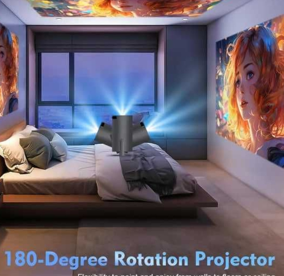 Портативный смарт-проектор 4K Ultra HD SMART, Wi-Fi 6, Bluetooth, HDMI Харьков - изображение 1