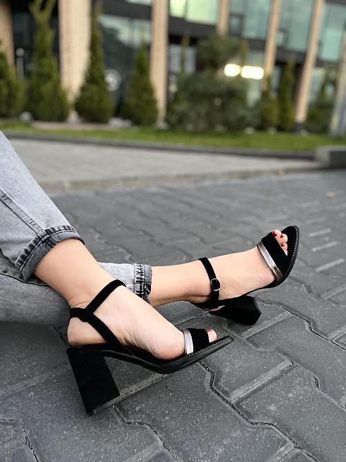 Nivelle Босоніжки жіночі NIVELLE 1896/8010-8048 чорні (літо, замша натуральна) (3699) Коломия - фото 2