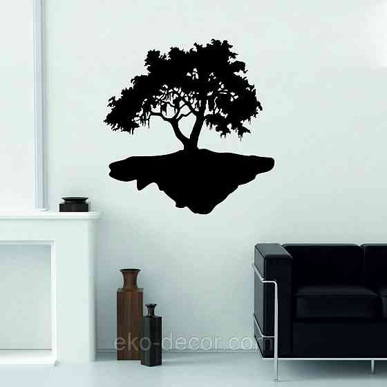 Декоративное настенное Панно «Дерево», Декор на стену 90*87 см, Черный Киев