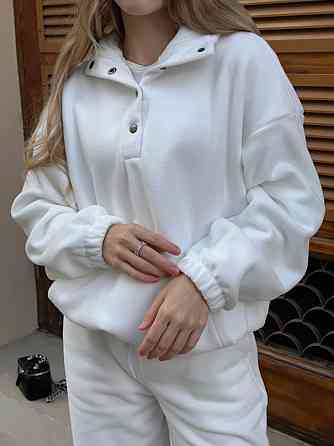 Женский теплый базовый костюм двойка из двухстороннего флиса Одесса