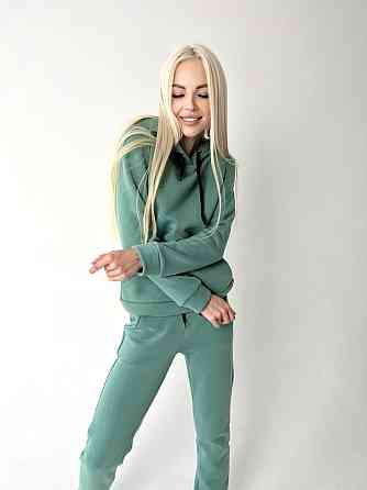 Жіночий спортивний костюм на флісі "Impuls" оптом | Батал | Розпродаж моделі Оливковий, 50-52 Київ