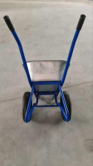Тачка строительная Garden joys Т2КП-200 Синяя Тележка строительная Тачка двухколесная Тачка садовая Белая Церковь - изображение 4