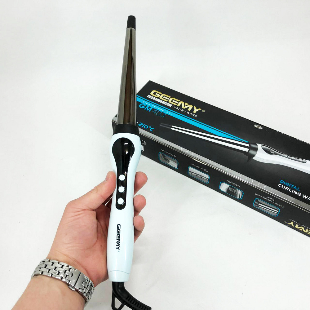 Плойка для укладання і вирівнювання волосся Gemei GM-403, Професійні щипці для завивки волосся KF-87 Івано-Франківськ - фото 3