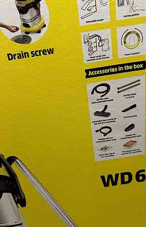 Профессиональный пылесос Karcher WD 6 P S V-30/6/22/T 1.628-361.0 пулесос. Харьков