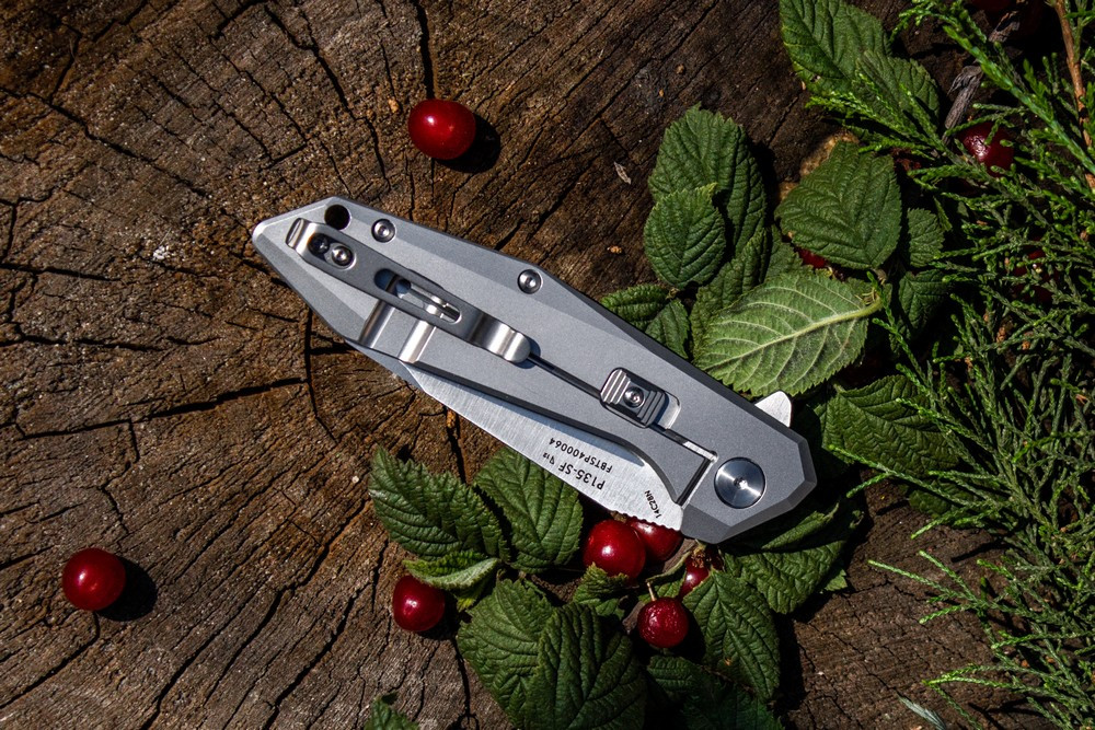 Ніж складаний туристичний Ruike P135-SF, (9.2 см) 14C28N / steel 420 сірий Київ - фото 19