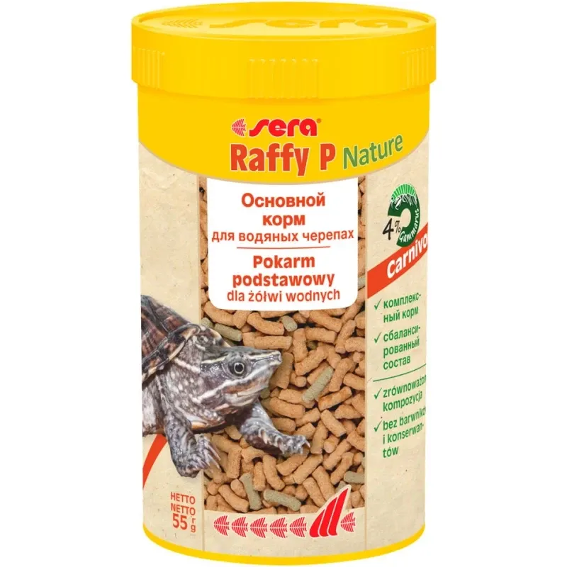 Основний корм для рептилій Sera Reptil Raffy P гранули для водяних черепах 250 мл Вінниця - фото 1