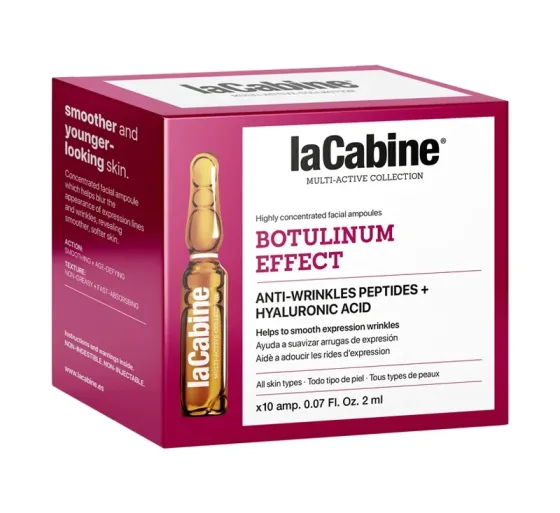 Высококонцентрированные ампулы для лица против морщин BOTULINUM EFFECT LaCabine, 10*2 мл Днепр