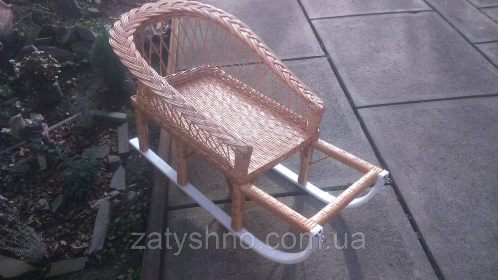 Санки плетеные из лозы удобные Киев - изображение 3