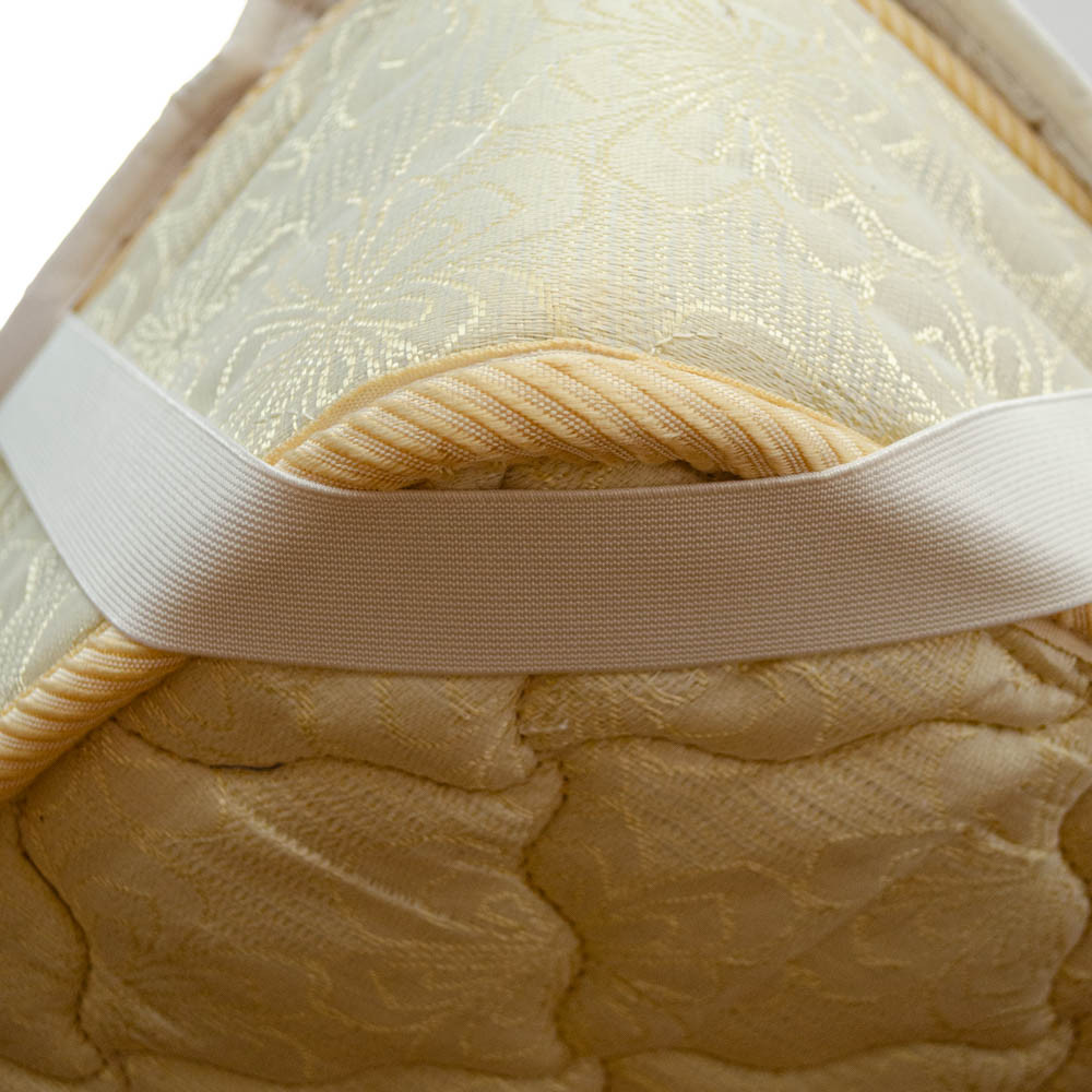 Наматрацник конопляний односпальний 90х200 см покриття сатин Youstar (Білий) Суми - фото 3